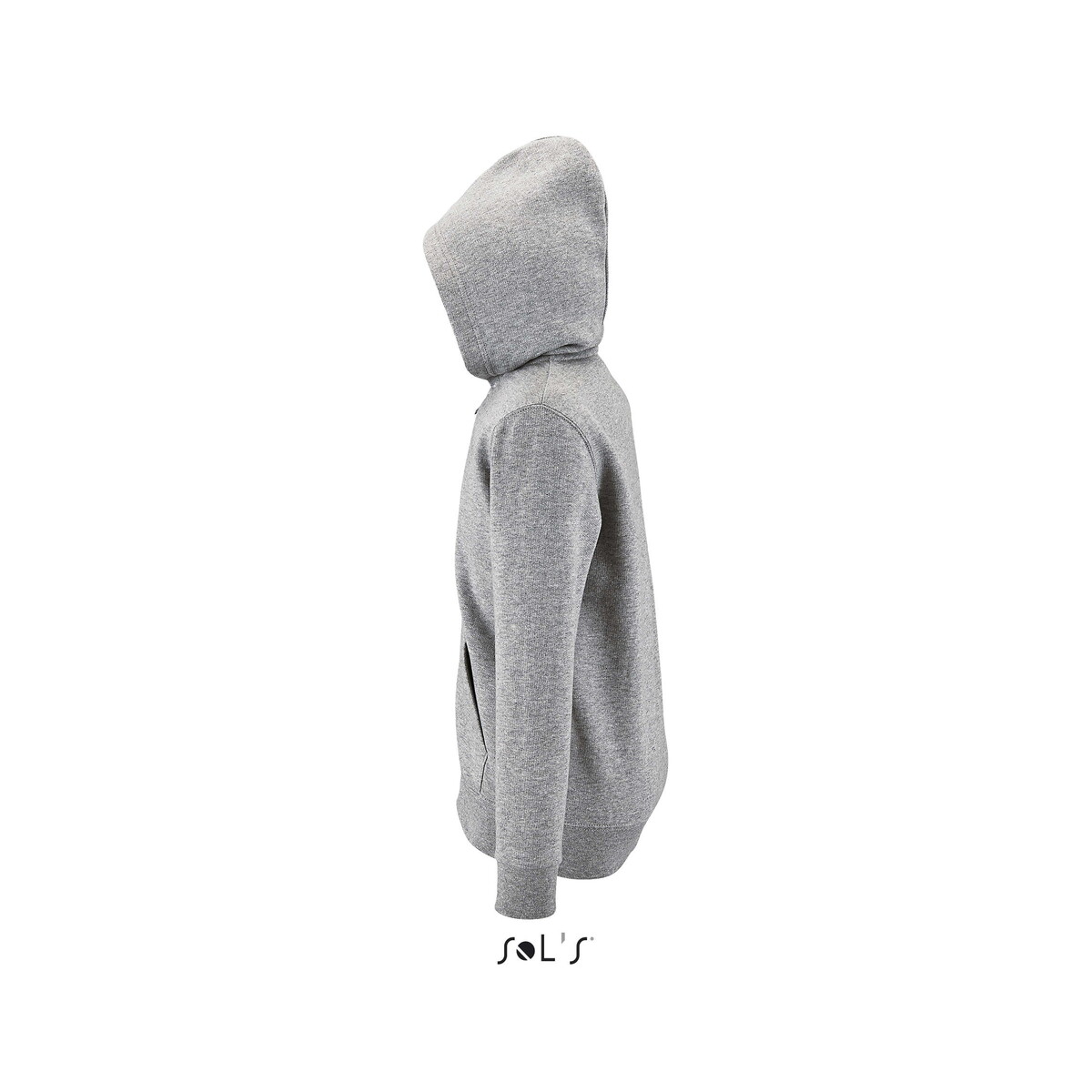 Bluzy z logo – stone dziecięcy hoodie stone kids – szary melanż 2 – 4xl s02092-gy-side STONE Dziecięcy hoodie STONE KIDS - Szary Melanż 2 - 4XL s02092-gy-side