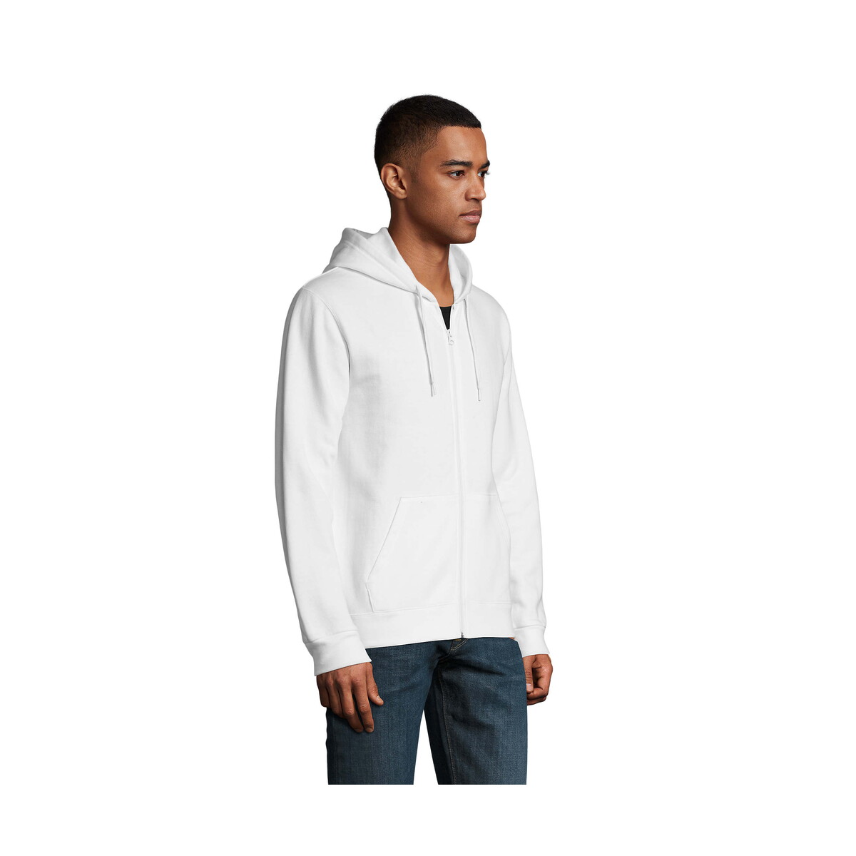 Bluzy z logo – stone uni hoodie 260g stone – biały – xxl s01714-wh-side STONE UNI HOODIE 260g STONE - Biały - XXL s01714-wh-side