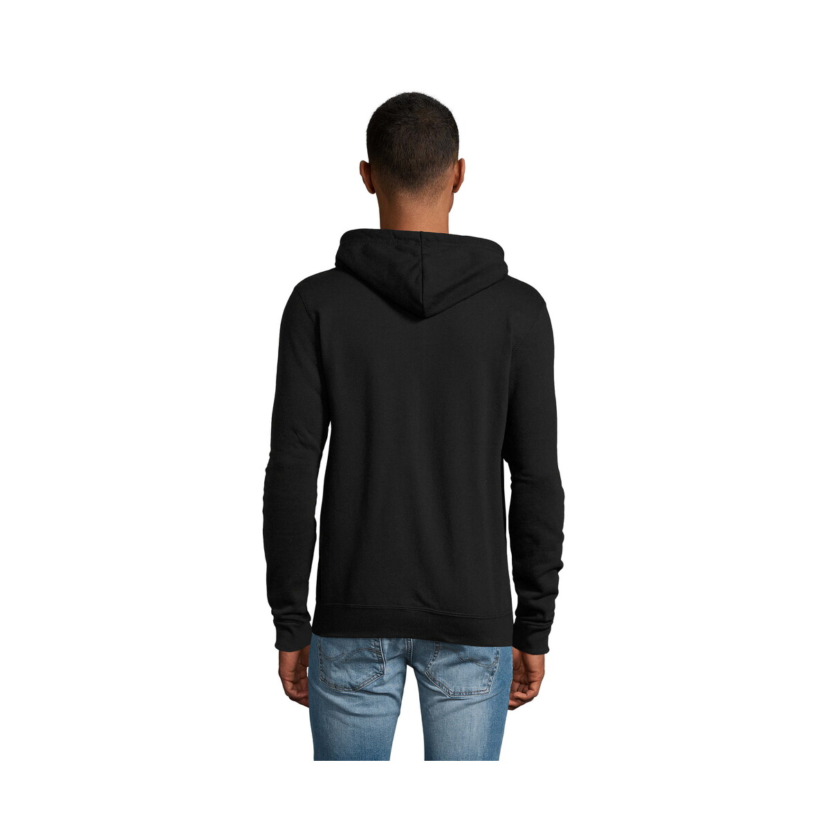 Bluzy z logo – stone uni hoodie 260g stone – czarna – xs s01714-bk-back STONE UNI HOODIE 260g STONE - Czarna - XS s01714-bk-back