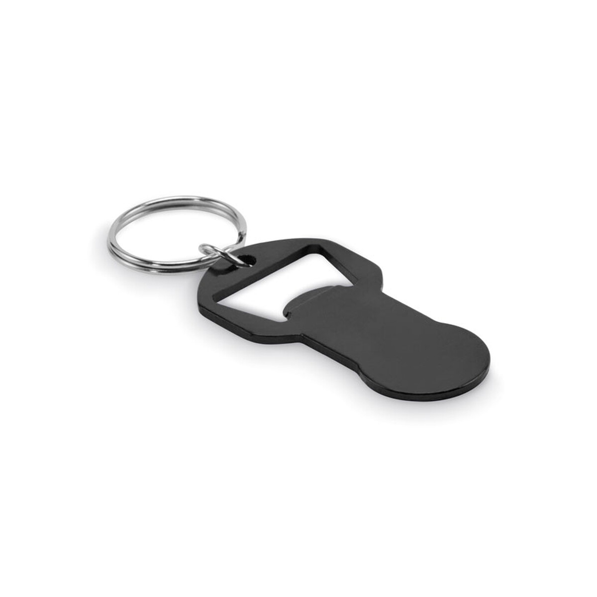 Aluminiowy brelok z otwieraczem CLAVE - czarny mo2793-03