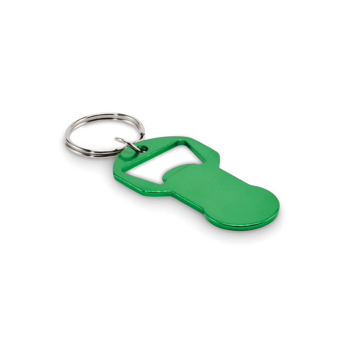 Aluminiowy brelok z otwieraczem CLAVE - zielony mo2793-09