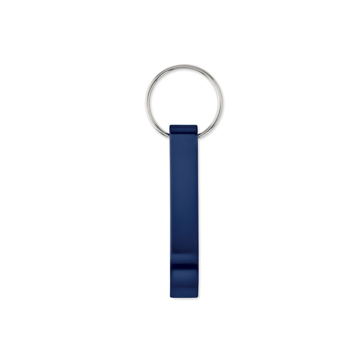 Breloki wielofunkcyjne z logo – aluminiowy brelok z recyklingu ovikey – francuski granatowy mo6923-85-top Aluminiowy brelok z recyklingu OVIKEY - francuski granatowy mo6923-85-top