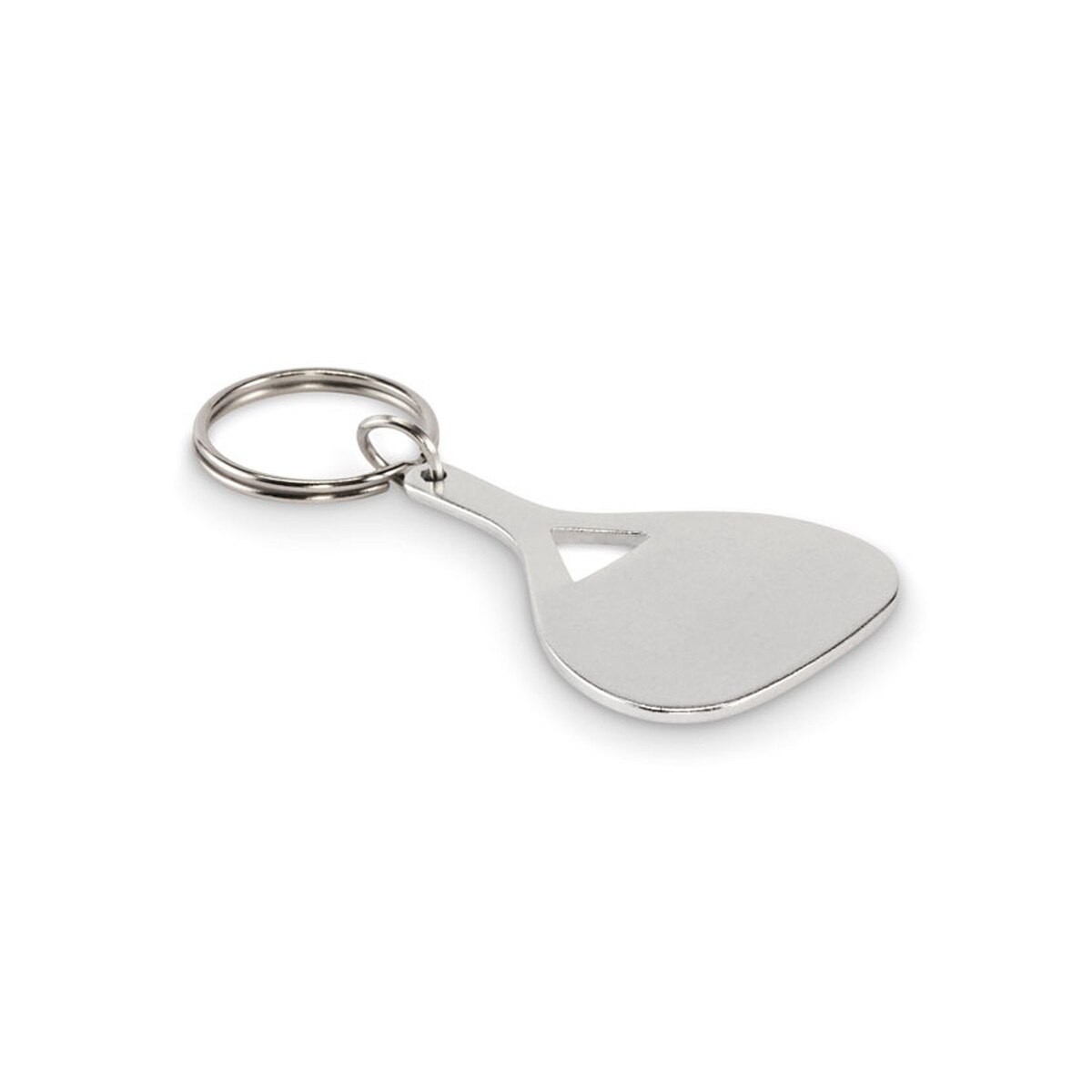Aluminiowy brelok do kluczy KEPAD - srebrny mat mo2794-16