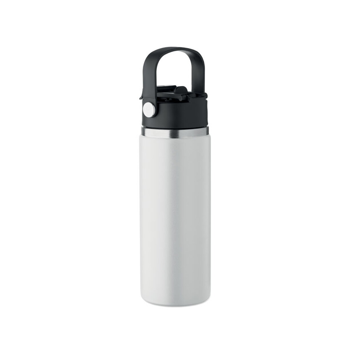 Butelki z logo – butelka dwuścienna 500 ml suma grip – biała mo2775-06-side Butelka dwuścienna 500 ml SUMA GRIP - biała mo2775-06-side