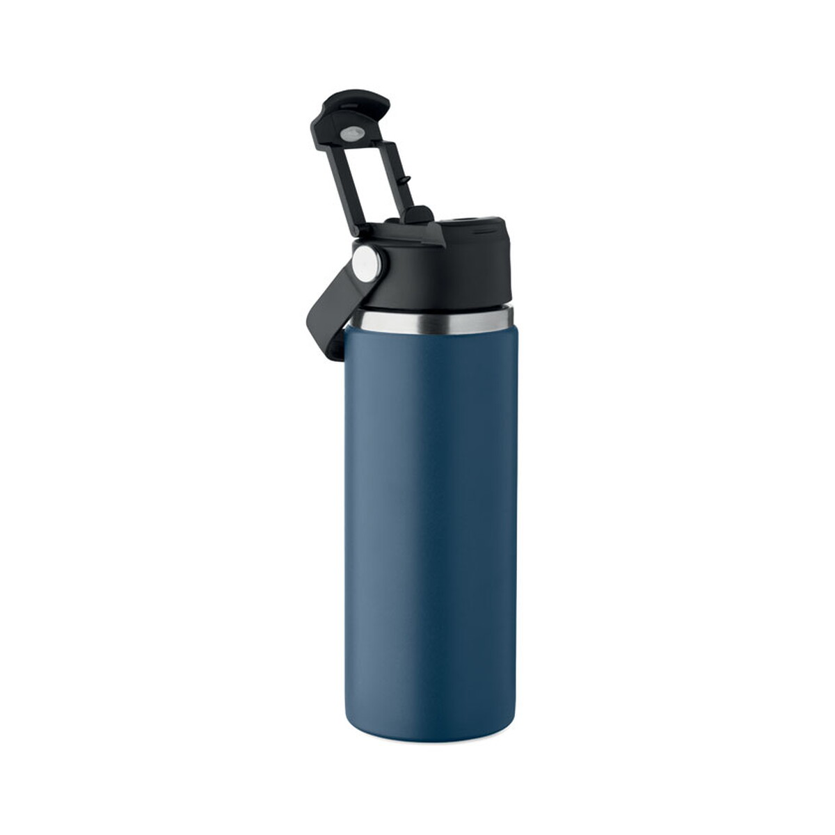 Butelki z logo – butelka dwuścienna 500 ml suma grip – francuski granatowy mo2775-85-back Butelka dwuścienna 500 ml SUMA GRIP - francuski granatowy mo2775-85-back