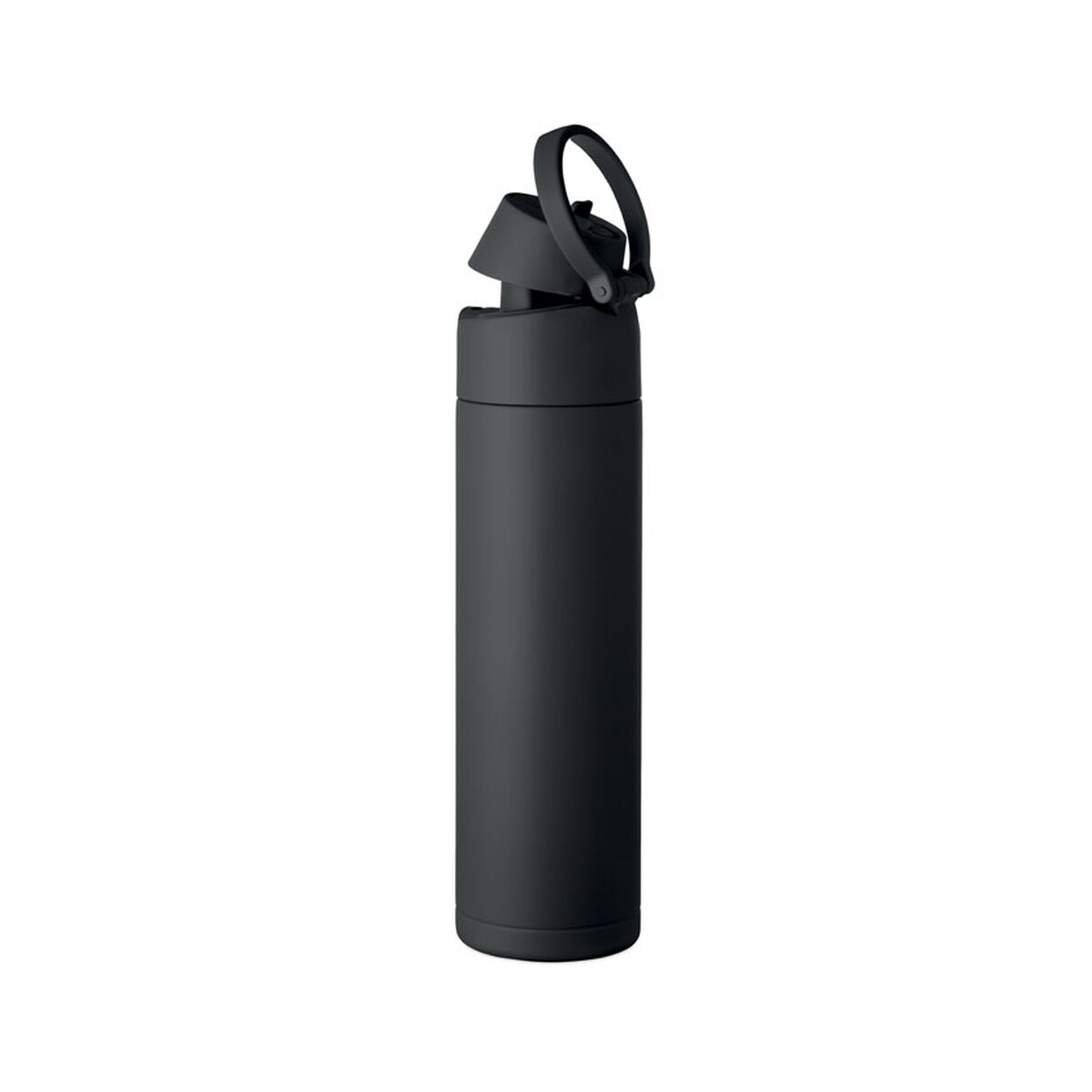 Butelki z logo – butelka dwuścienna 500 ml toien two – czarna mo2988-03-top Butelka dwuścienna 500 ml TOIEN TWO - czarna mo2988-03-top