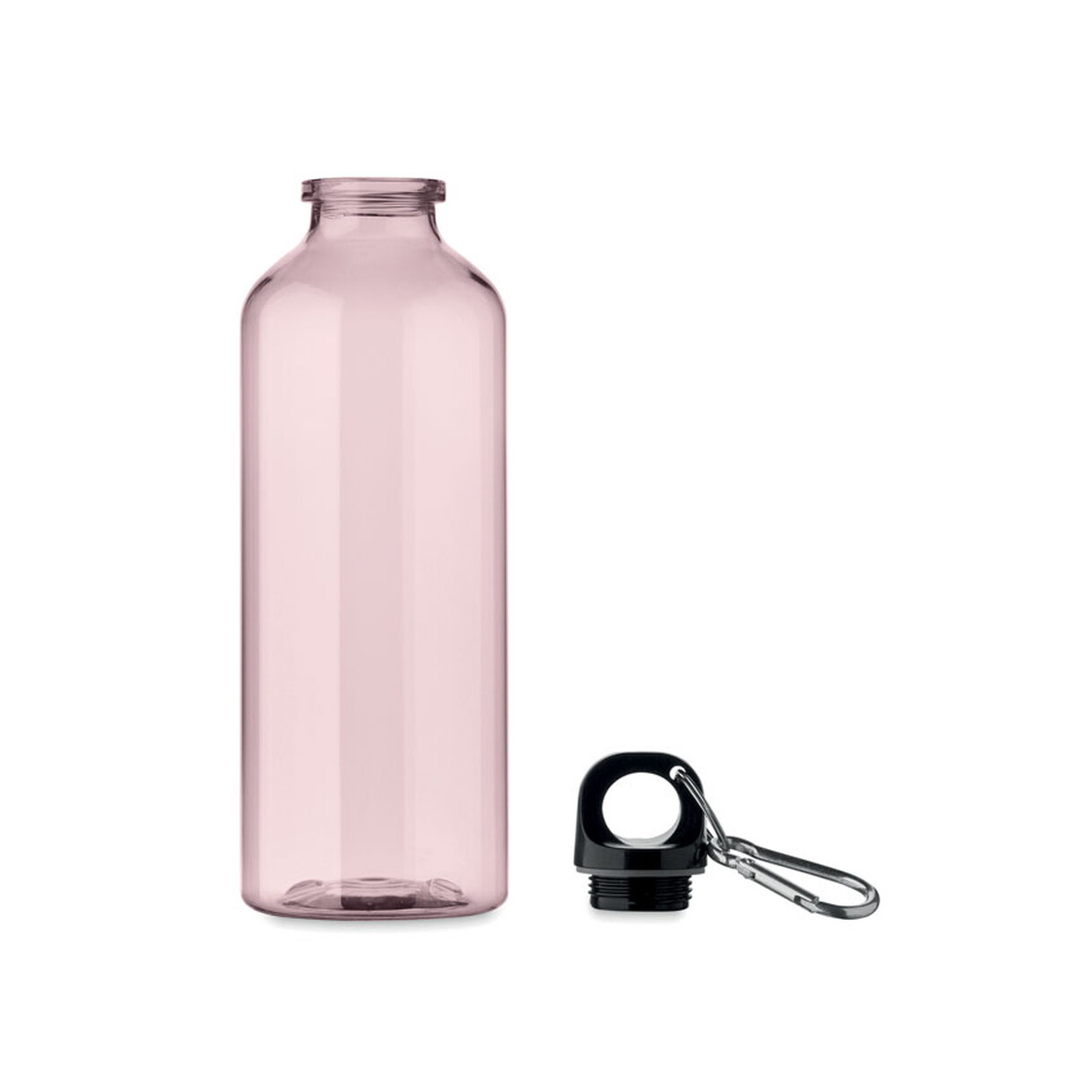 Butelki z logo – butelka rpet 500 ml moss re500 – przezroczysta różowa mo2803-31-back Butelka RPET 500 ml MOSS RE500 - przezroczysta różowa mo2803-31-back