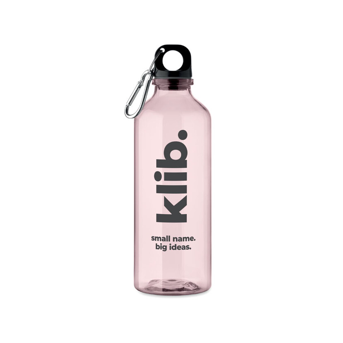 Butelki z logo – butelka rpet 500 ml moss re500 – przezroczysta różowa mo2803-31-print Butelka RPET 500 ml MOSS RE500 - przezroczysta różowa mo2803-31-print