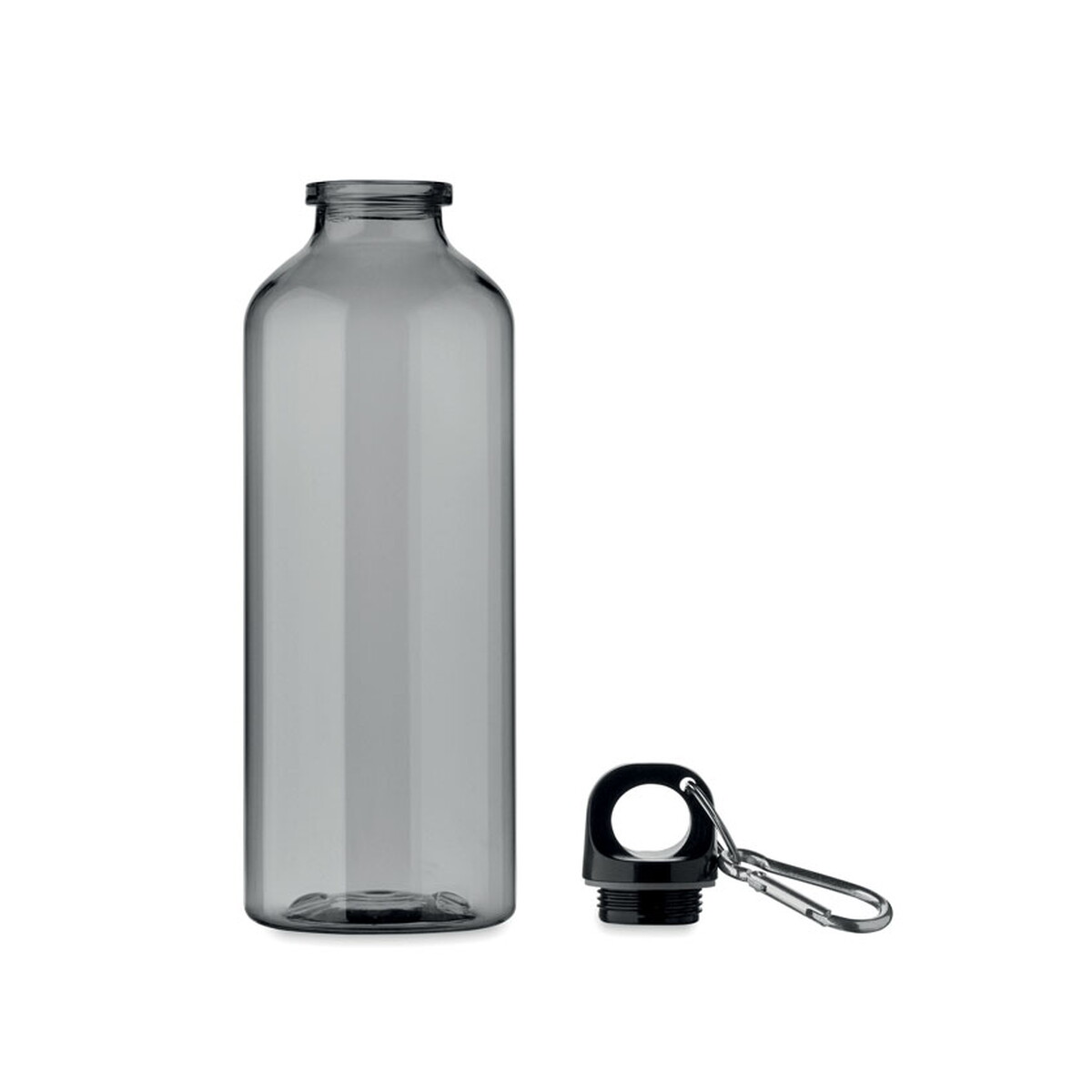 Butelki z logo – butelka rpet 500 ml moss re500 – przezroczysta szara mo2803-27-back Butelka RPET 500 ml MOSS RE500 - przezroczysta szara mo2803-27-back