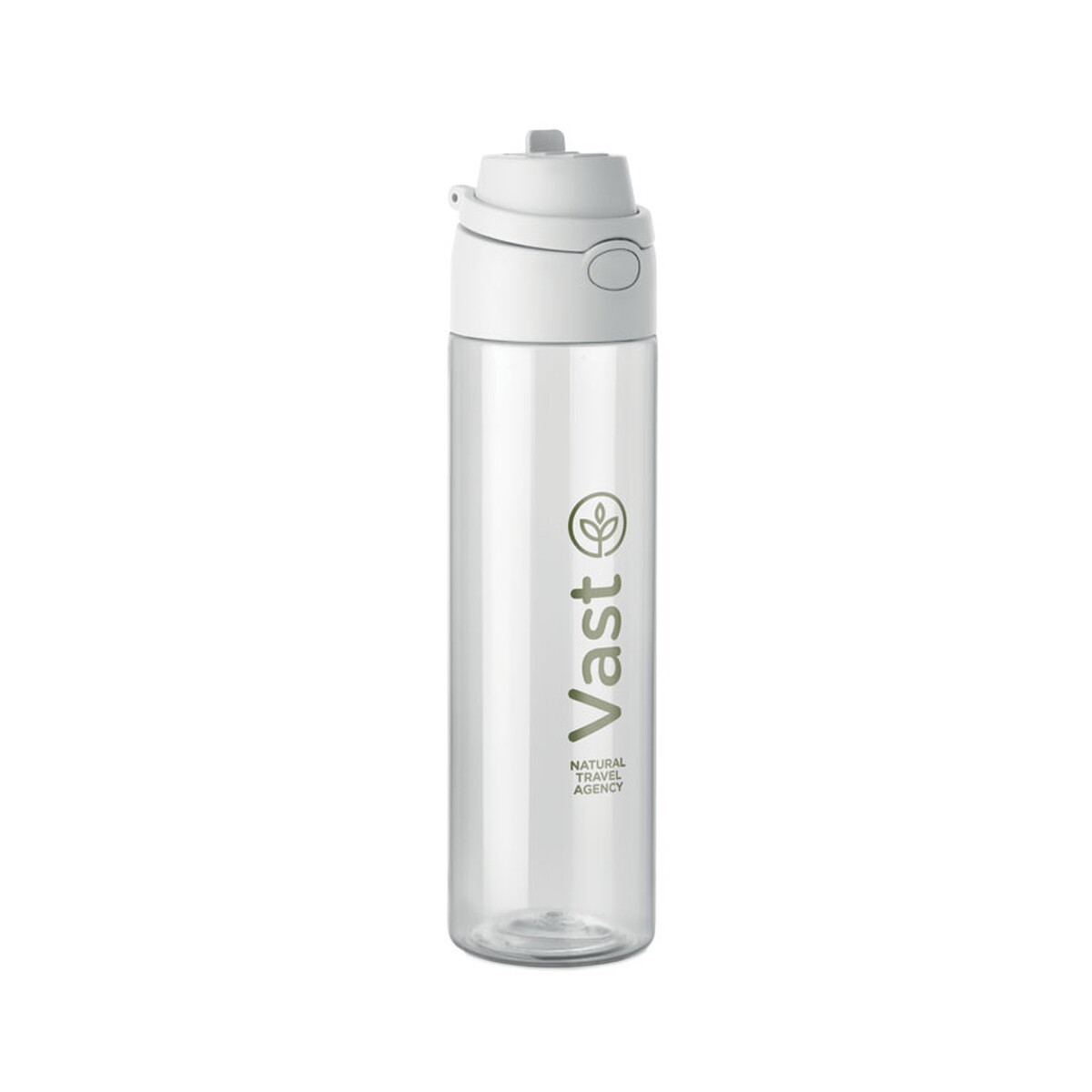 Butelki z logo – butelka rpet 700 ml toien klar – biała mo2990-06-print Butelka RPET 700 ml TOIEN KLAR - biała mo2990-06-print