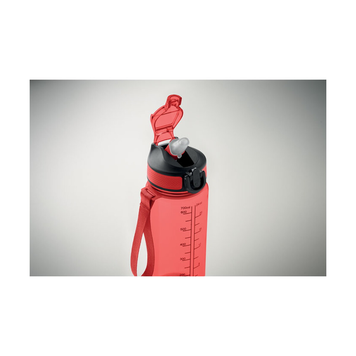 Butelki z logo – butelka sportowa 700 ml mo2792-24 enkel – przezroczysta czerwona mo2792-25-picture6 Butelka sportowa 700 ml MO2792-24 ENKEL - przezroczysta czerwona mo2792-25-picture6