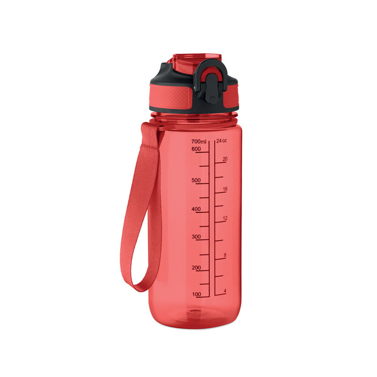 Butelka sportowa 700 ml MO2792-24 ENKEL - przezroczysta czerwona mo2792-25