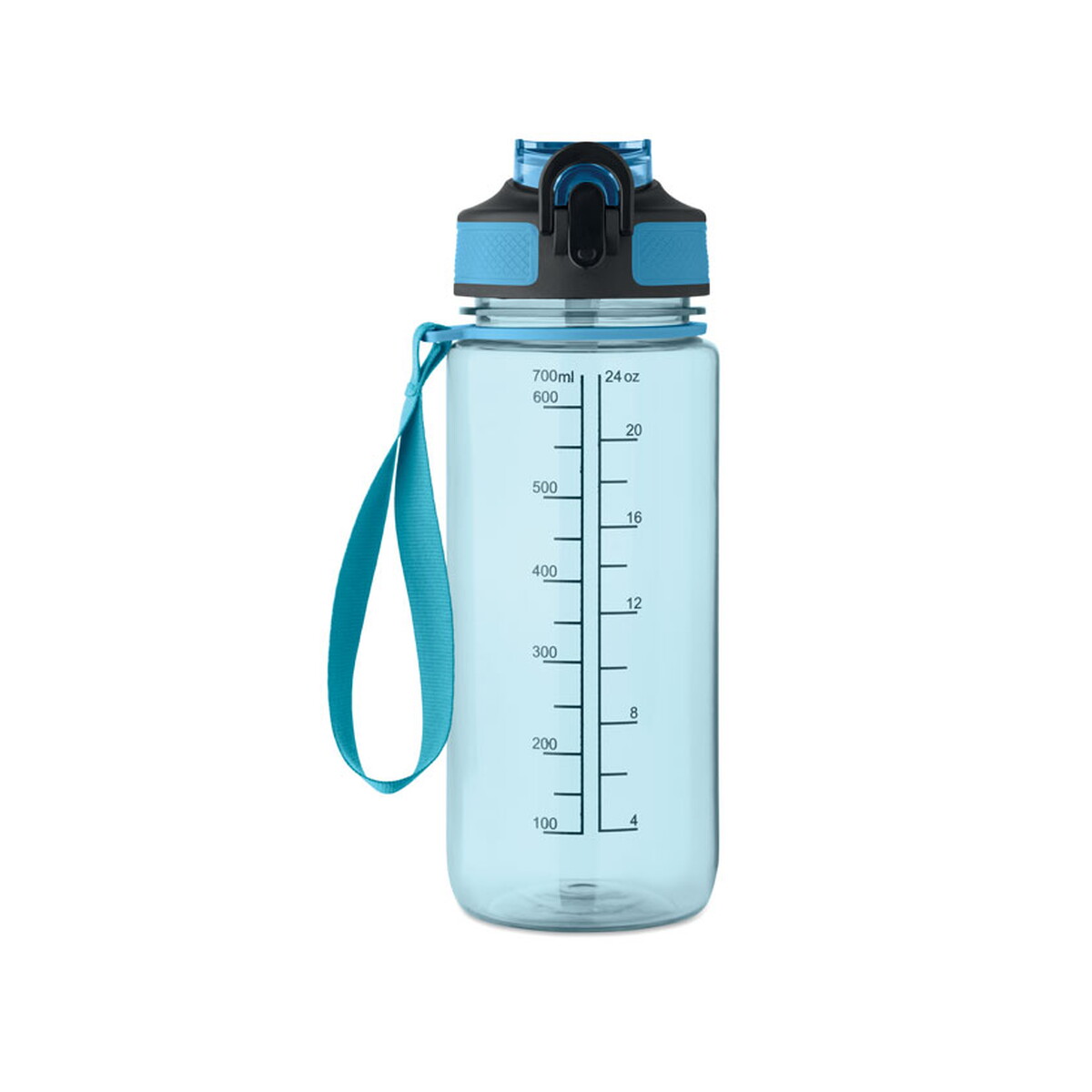 Butelki z logo – butelka sportowa 700 ml mo2792-27 enkel – przezroczysta jasnoniebieska mo2792-52-detail Butelka sportowa 700 ml MO2792-27 ENKEL - przezroczysta jasnoniebieska mo2792-52-detail