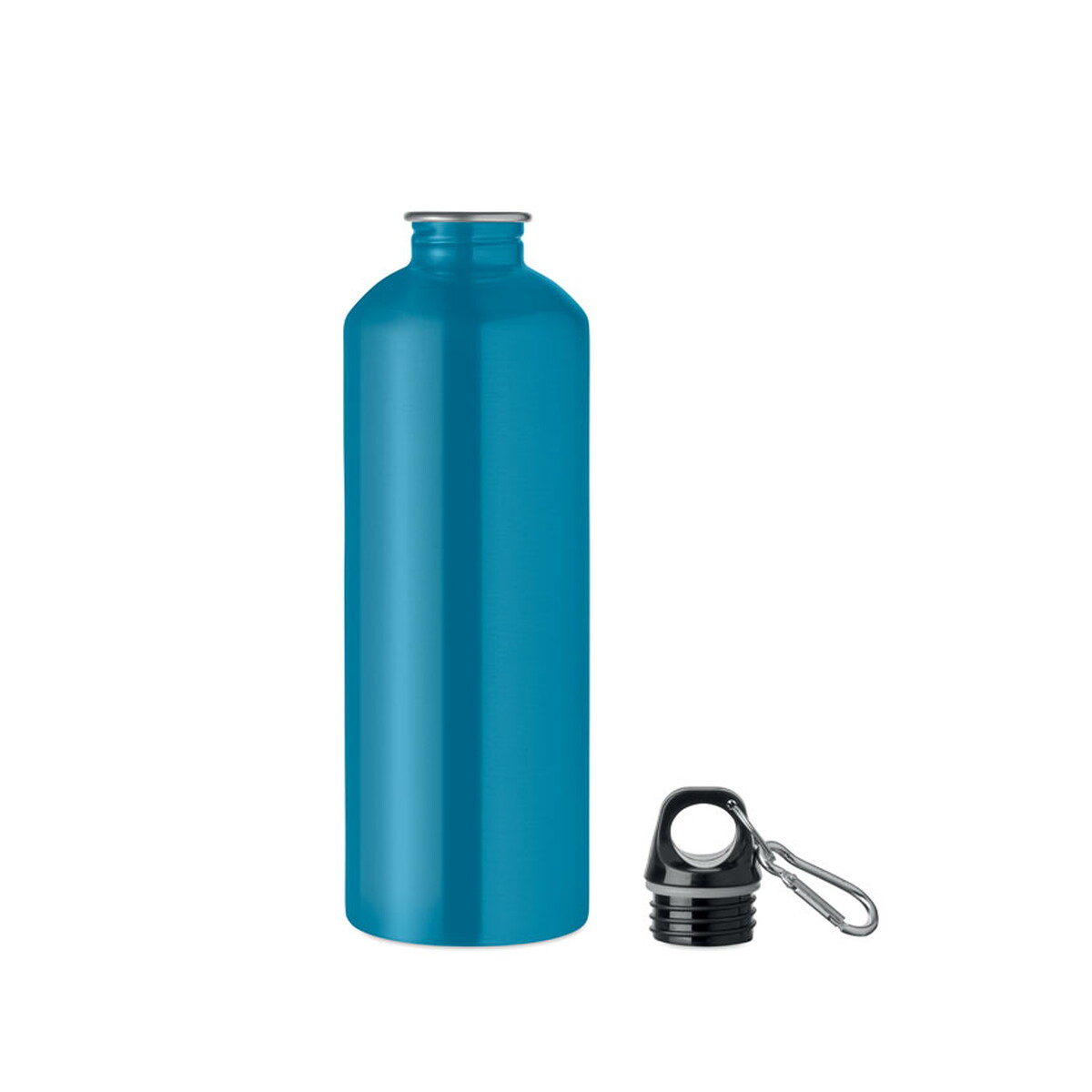 Butelki z logo – butelka z 1 ścianką 1000 ml re-one moss – turkusowa mo2829-12-side Butelka z 1 ścianką 1000 ml RE-ONE MOSS - turkusowa mo2829-12-side