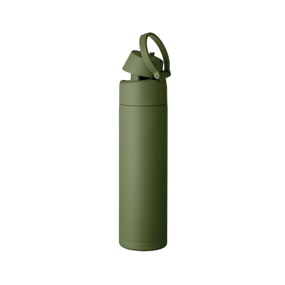 Butelki z logo – butelka z 1 ścianką 650 ml toien one – ciemnozielona mo2989-60-top Butelka z 1 ścianką 650 ml TOIEN ONE - ciemnozielona mo2989-60-top