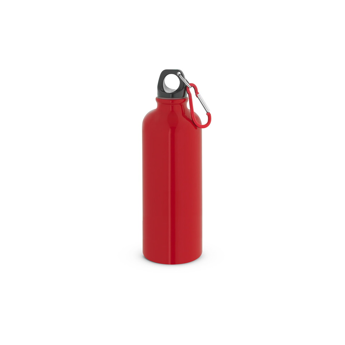 KELCE. Butelka ze stali nierdzewnej o pojedynczych ściankach z karabińczykiem 550 ml - Czerwona 94392_105