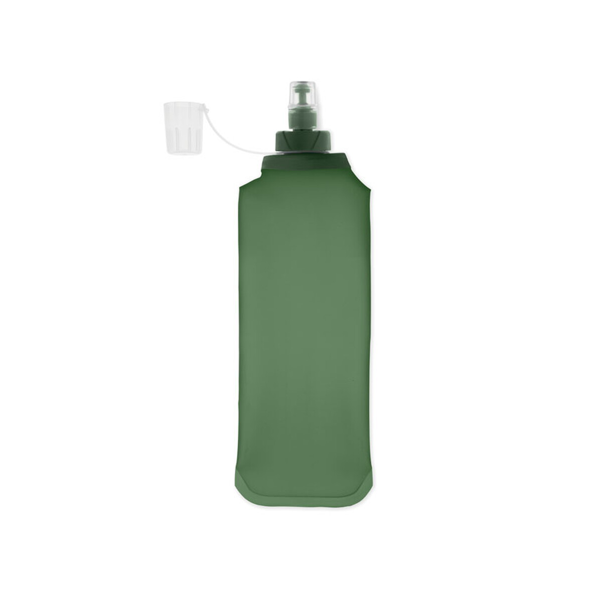 Butelki z logo – składana butelka na wodę 500ml biter – zielona mo2962-09-side Składana butelka na wodę 500ml BITER - zielona mo2962-09-side