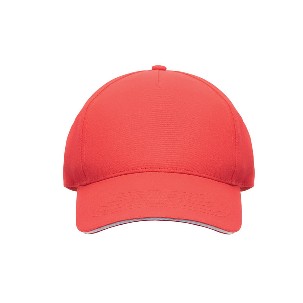 Czapki z logo – 5-panel czapka z daszkiem 180gr sunny – biała/czerwona mo2345-35-side 5-panel czapka z daszkiem 180gr SUNNY - biała/czerwona mo2345-35-side