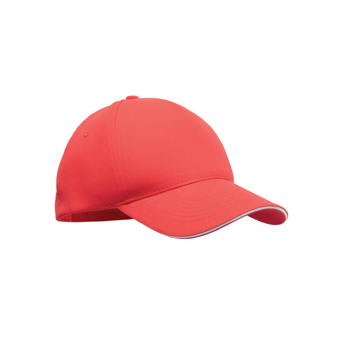 Czapki z logo – 5-panel czapka z daszkiem 180gr sunny – biała/czerwona mo2345-35 5-panel czapka z daszkiem 180gr SUNNY - biała/czerwona mo2345-35