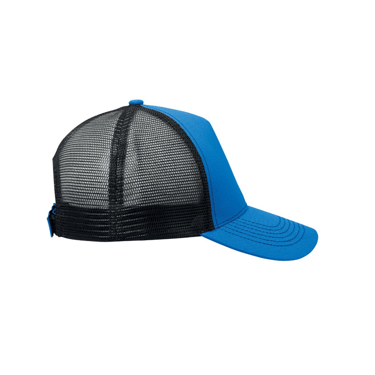 Czapki z logo – czapka trucker z 5 panelami blist – niebieska mo2986-37-top Czapka trucker z 5 panelami BLIST - niebieska mo2986-37-top