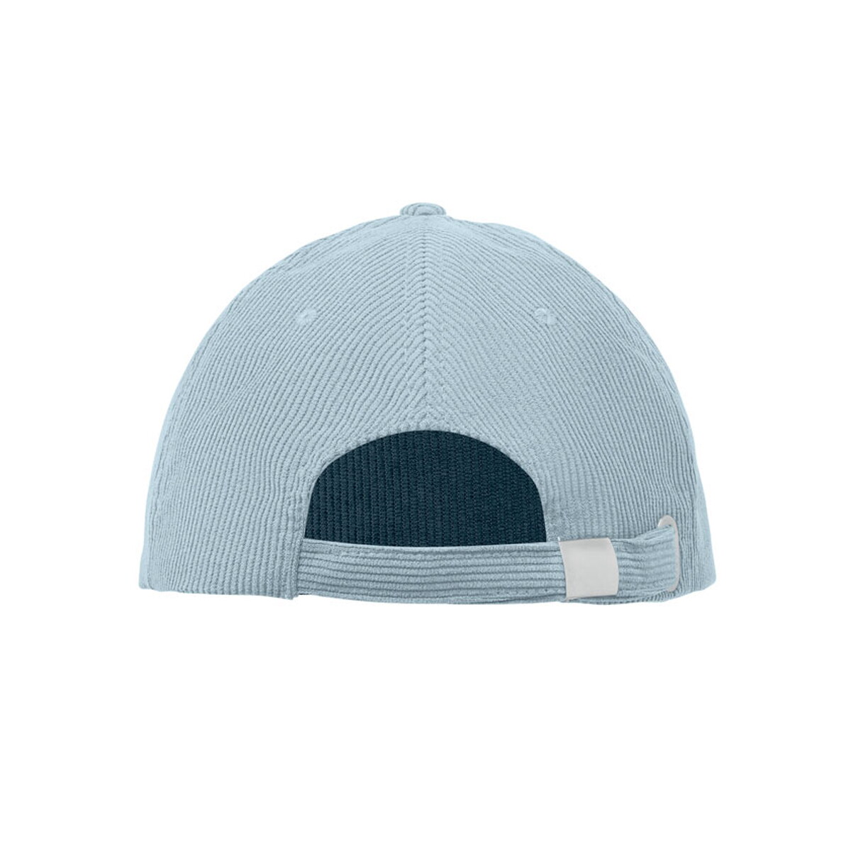 Czapki z logo – sztruksowa czapka z daszkiem wale – baby blue mo2879-66-open Sztruksowa czapka z daszkiem WALE - baby blue mo2879-66-open