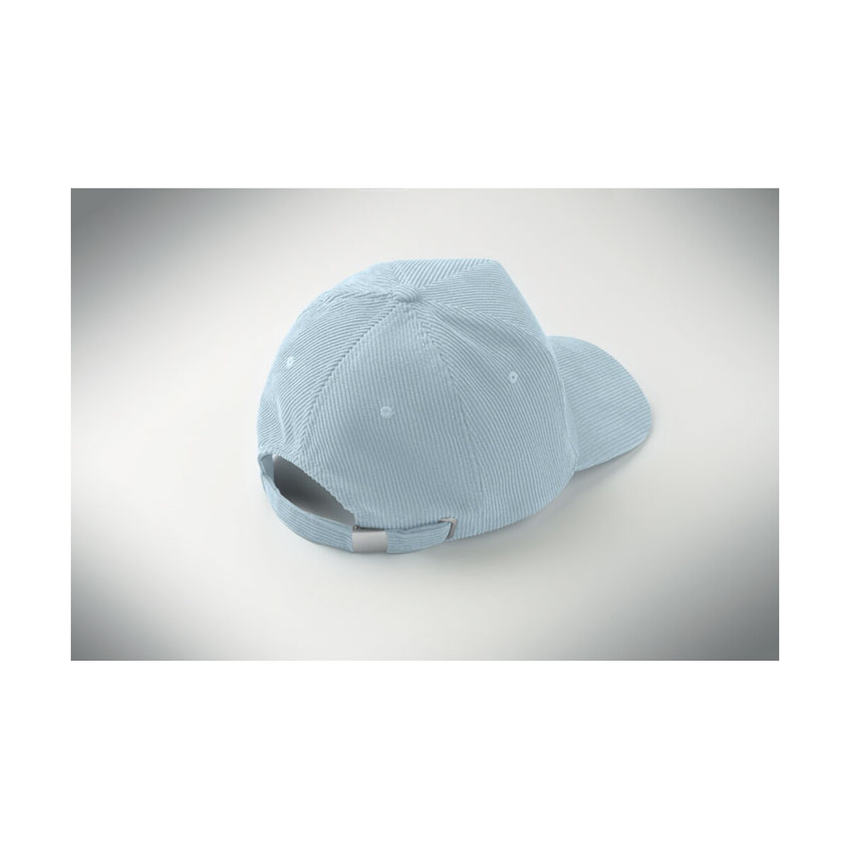 Czapki z logo – sztruksowa czapka z daszkiem wale – baby blue mo2879-66-picture5 Sztruksowa czapka z daszkiem WALE - baby blue mo2879-66-picture5