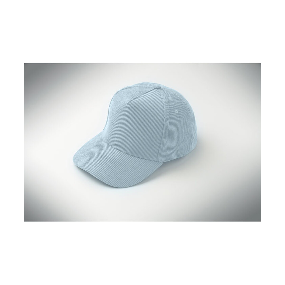 Czapki z logo – sztruksowa czapka z daszkiem wale – baby blue mo2879-66-picture7 Sztruksowa czapka z daszkiem WALE - baby blue mo2879-66-picture7