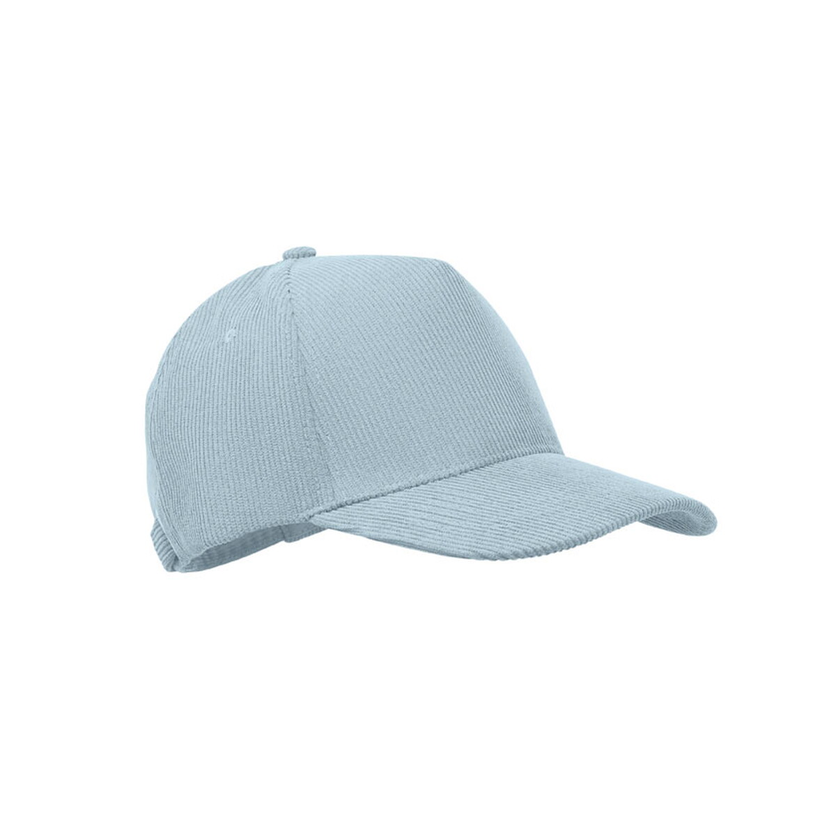 Czapki z logo – sztruksowa czapka z daszkiem wale – baby blue mo2879-66 Sztruksowa czapka z daszkiem WALE - baby blue mo2879-66