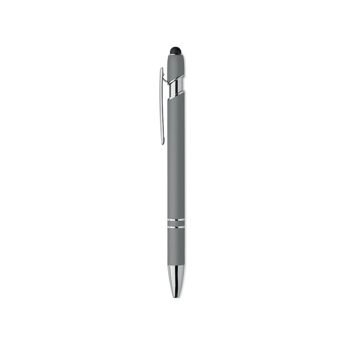 Długopisy metalowe z logo – długopis z rysikiem aluminium siparo – kamiennoszary mo2798-15-side Długopis z rysikiem aluminium SIPARO - kamiennoszary mo2798-15-side