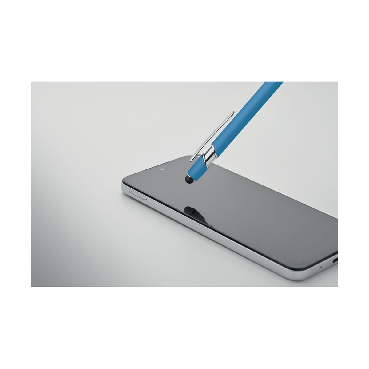 Długopisy metalowe z logo – długopis z rysikiem aluminium siparo – turkusowy mo2798-12-open Długopis z rysikiem aluminium SIPARO - turkusowy mo2798-12-open