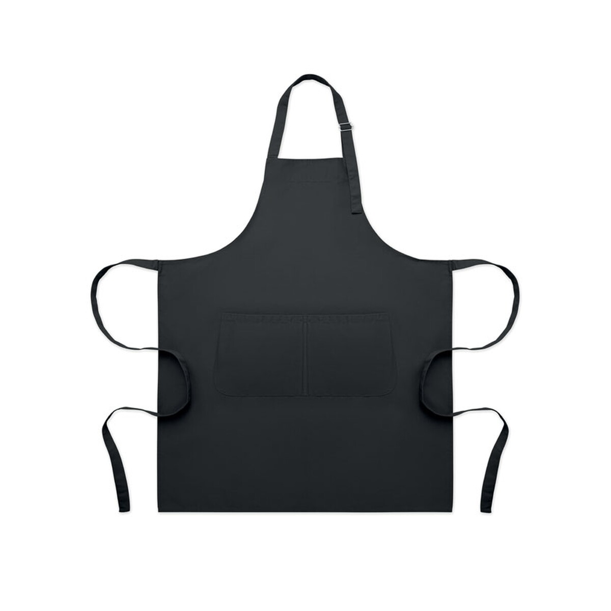 Fartuchy z logo – regulowany fartuch kuchenny gala – czarny mo2349-03 Regulowany fartuch kuchenny GALA - czarny mo2349-03