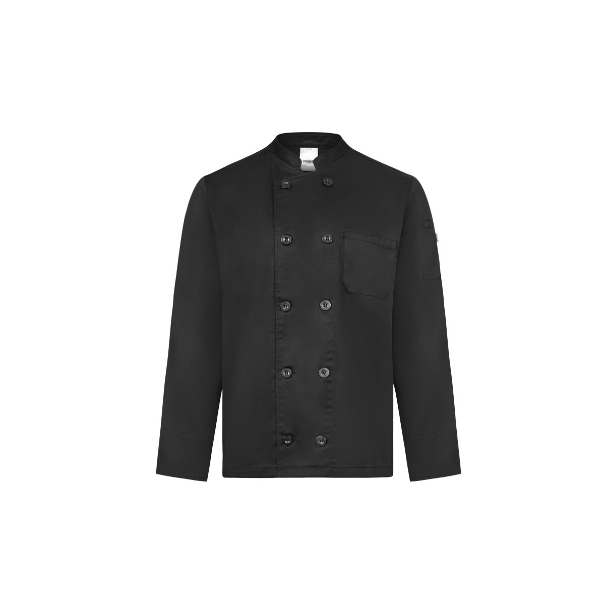 VL BACO. Koszula kucharza z długim rękawem (190 g/m2) - Czarna 36156_103