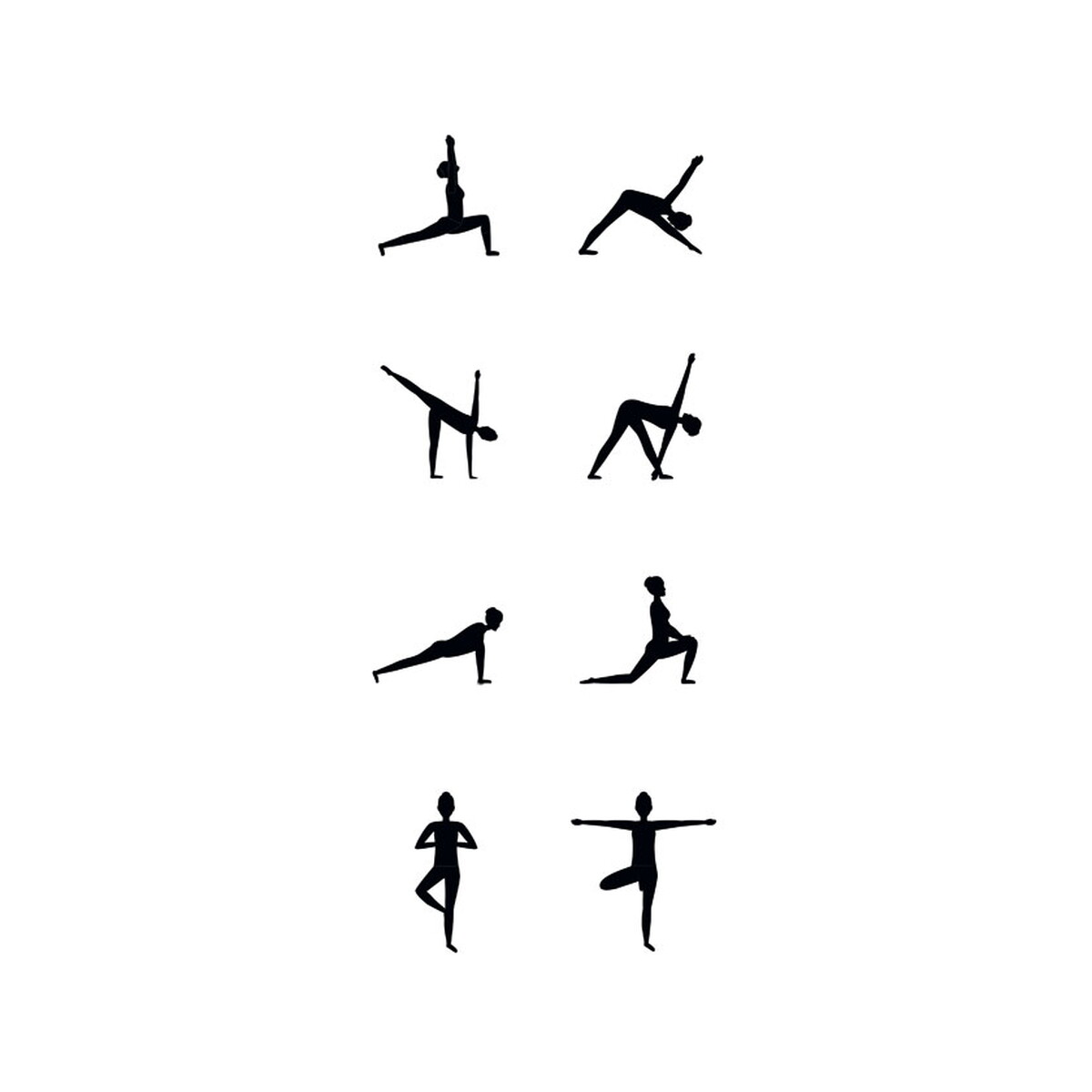 Gadżety do jogi z logo – mata do jogi yogi – czarna mo9463-03-top Mata do jogi YOGI - czarna mo9463-03-top