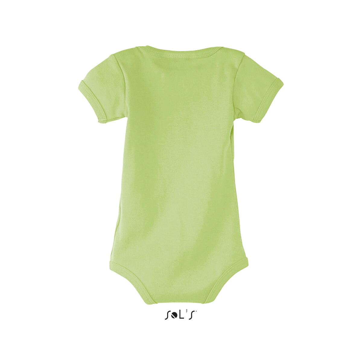 Gadżety tekstylne z logo – bambino dziecięce body 180g bambino – apple green – s s00583-ag-back BAMBINO Dziecięce body 180g BAMBINO - Apple Green - S s00583-ag-back