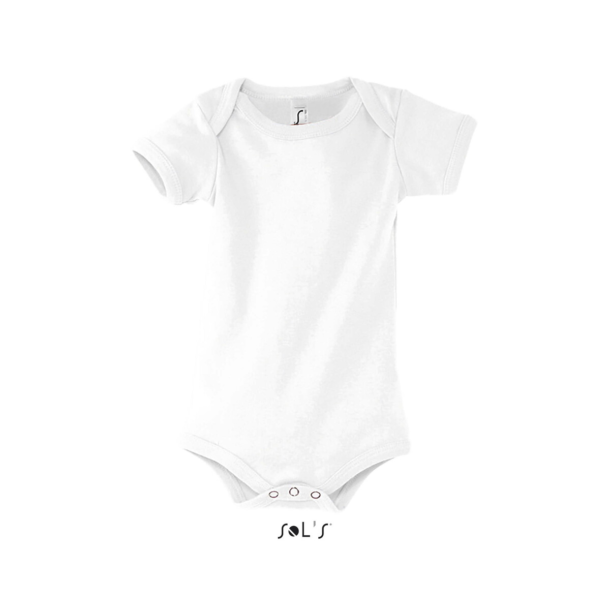 Gadżety tekstylne z logo – bambino dziecięce body 180g bambino – białe – s s00583-wh BAMBINO Dziecięce body 180g BAMBINO - Białe - S s00583-wh