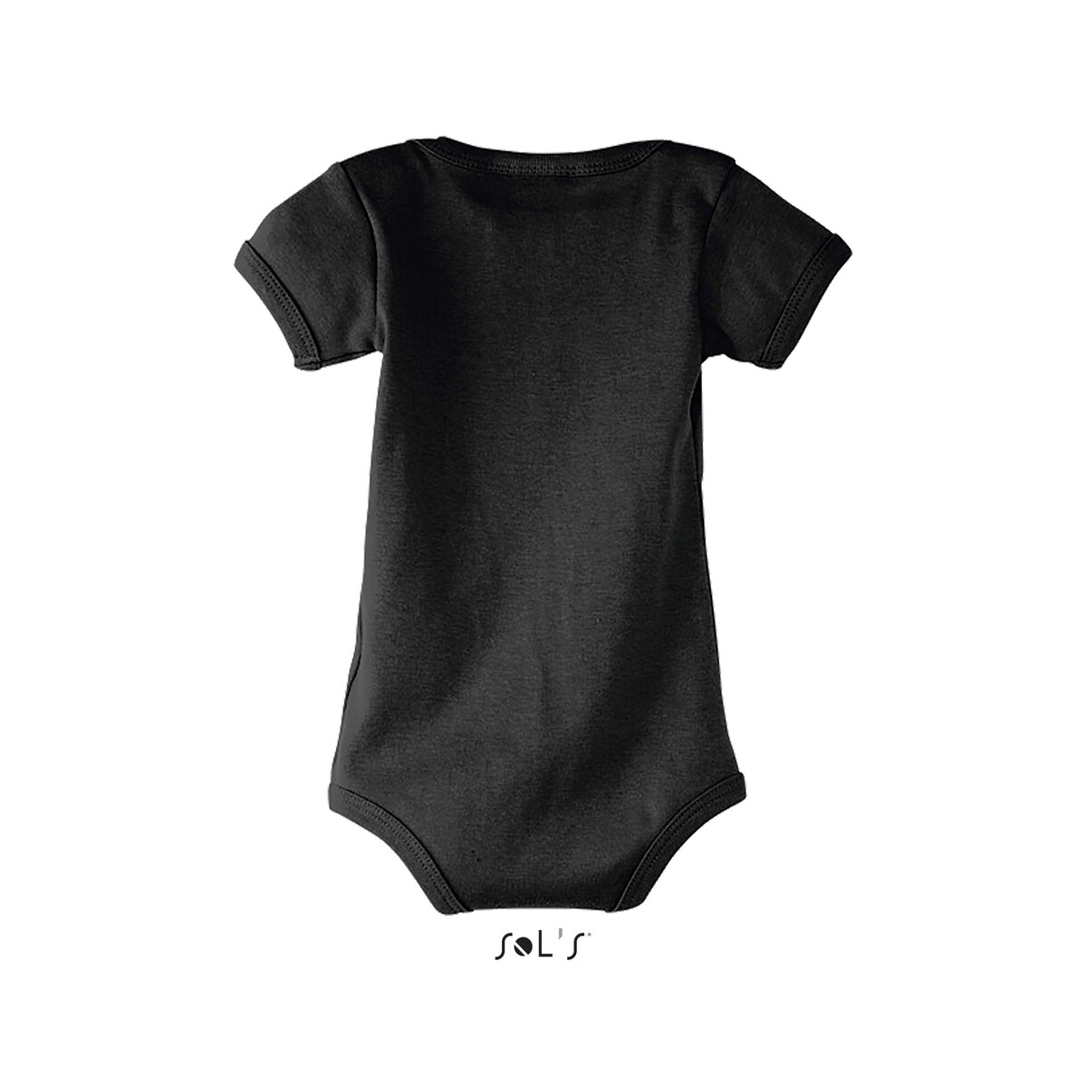 Gadżety tekstylne z logo – bambino dziecięce body 180g bambino – czarne – xs s00583-bk-back BAMBINO Dziecięce body 180g BAMBINO - Czarne - XS s00583-bk-back
