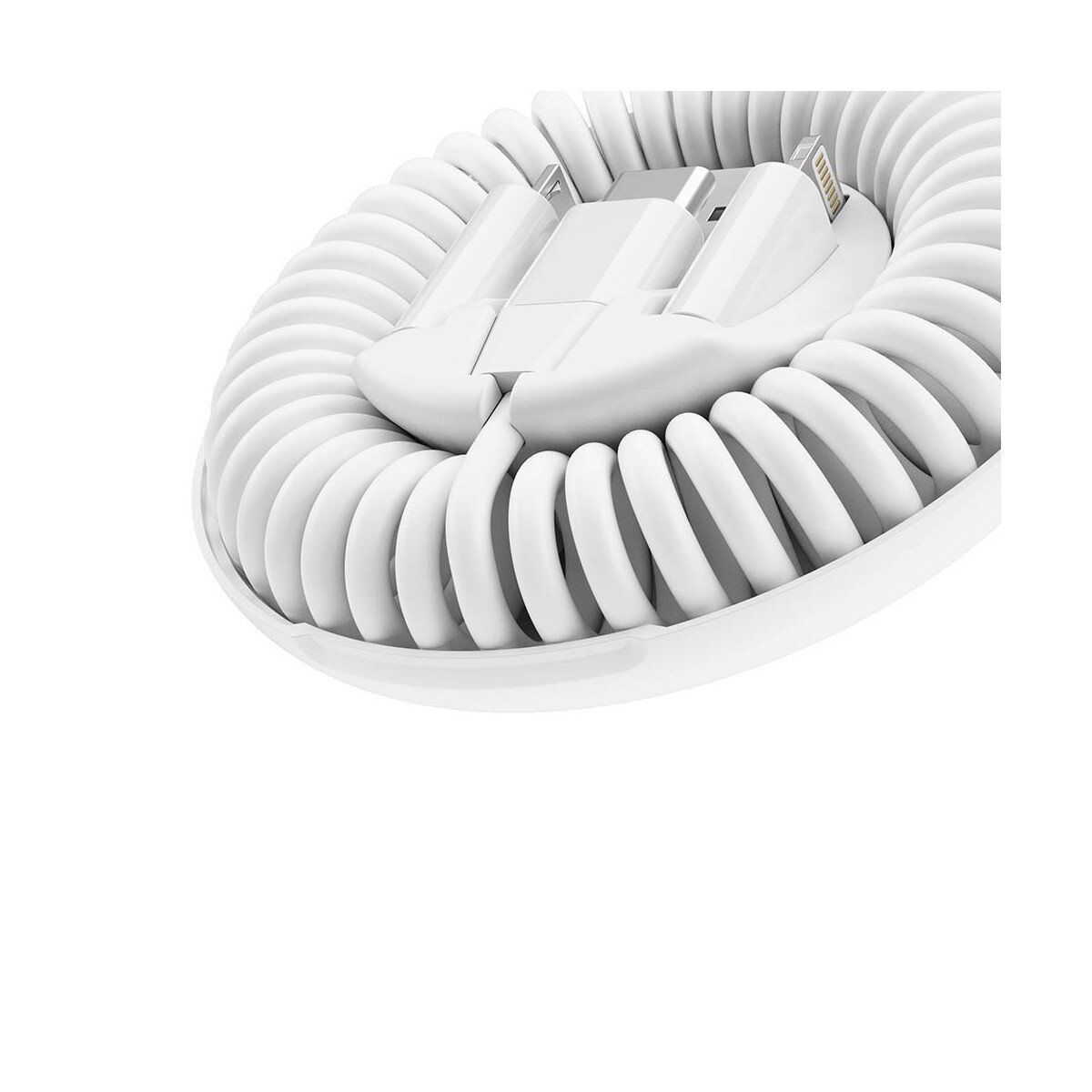 Kable USB z logo – allroundo® eco 6-in-1 fast charging cable. rabs. supplied inside organizer. – white ACB010_106-detail allroundo® eco 6-in-1 fast charging cable. rABS. Supplied inside organizer. - White ACB010_106-detail