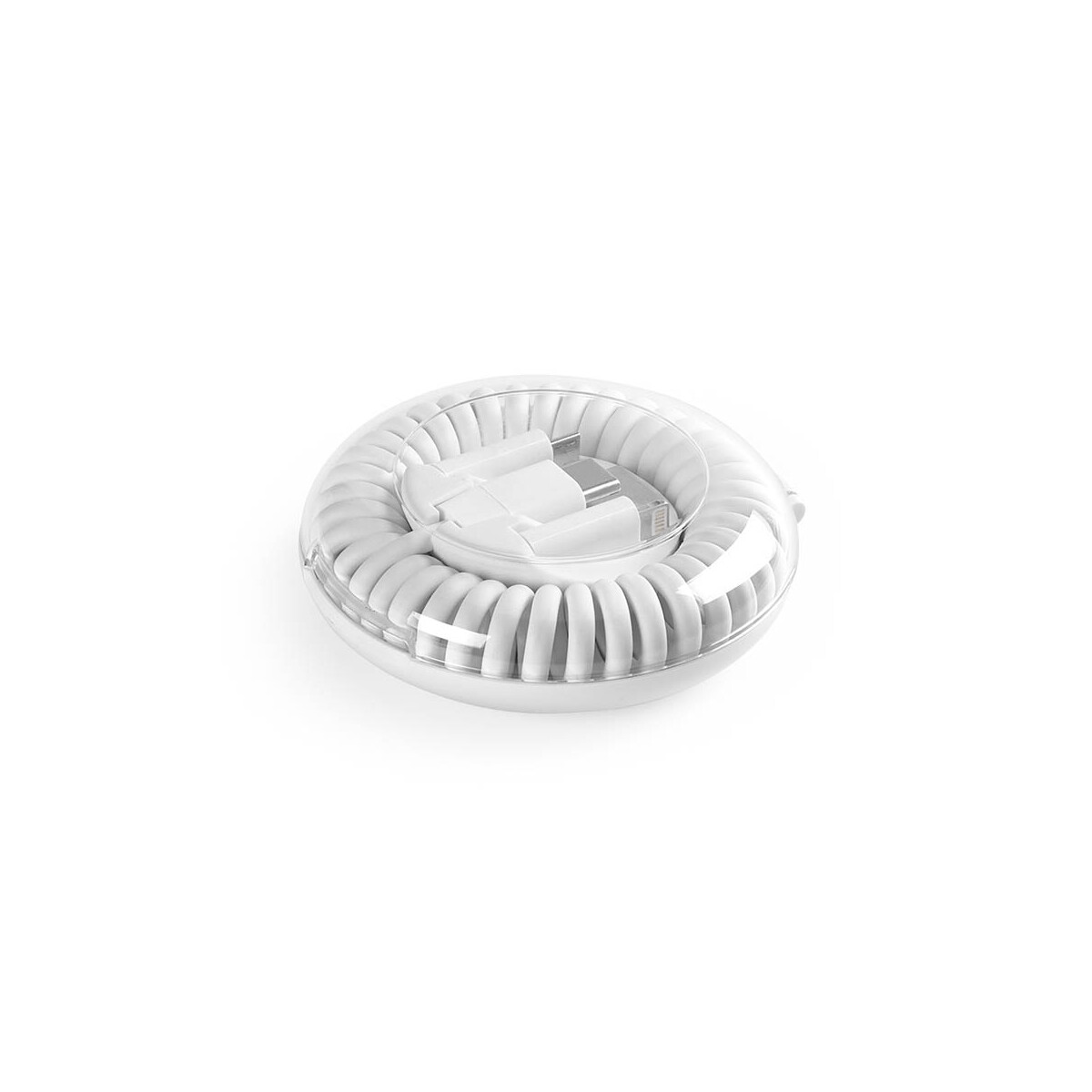 Kable USB z logo – allroundo® eco 6-in-1 fast charging cable. rabs. supplied inside organizer. – white ACB010_106 allroundo® eco 6-in-1 fast charging cable. rABS. Supplied inside organizer. - White ACB010_106