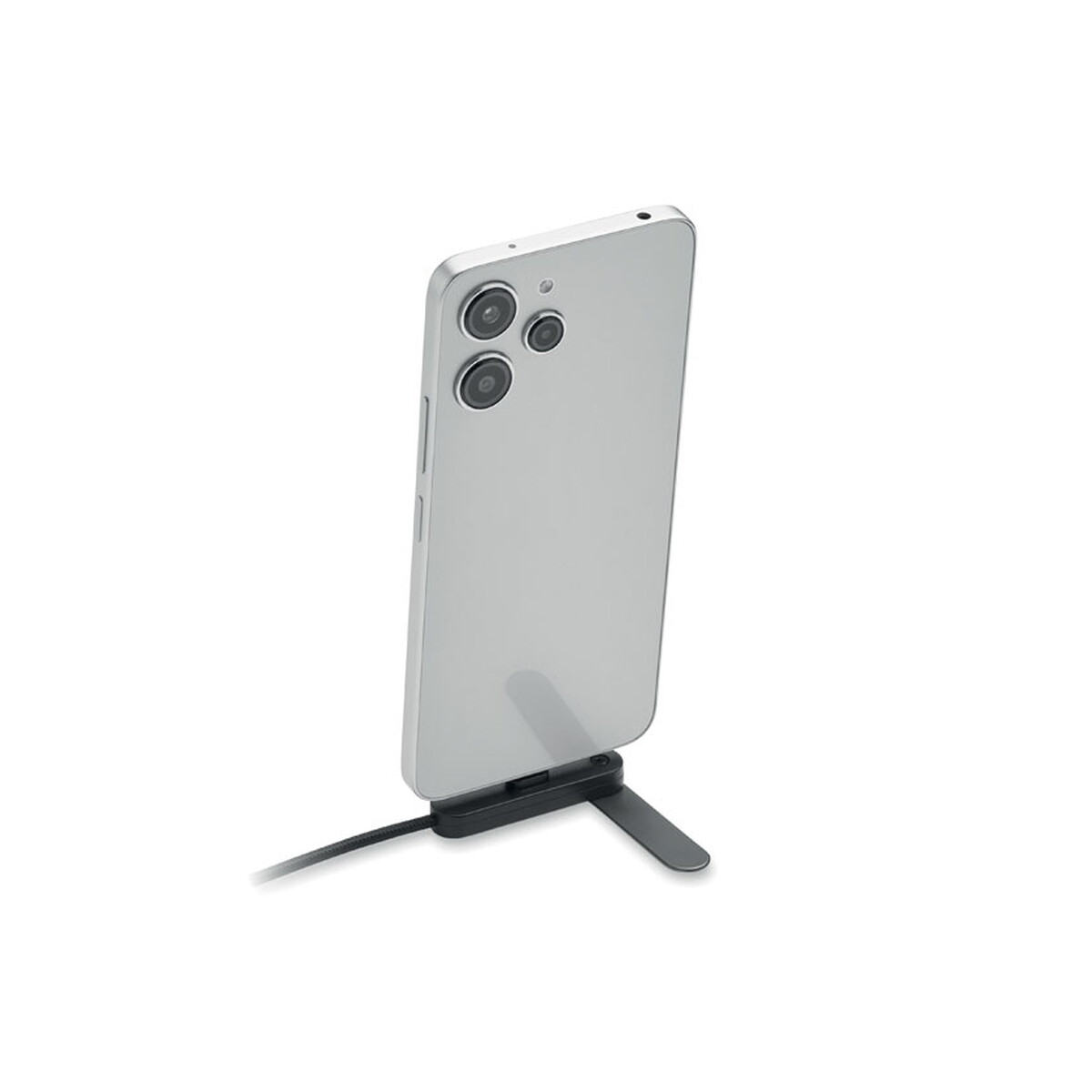 Kable USB z logo – stojak na telefon z kablem usb- nifty – czarny mo3192-03-picture1 stojak na telefon z kablem USB- NIFTY - czarny mo3192-03-picture1