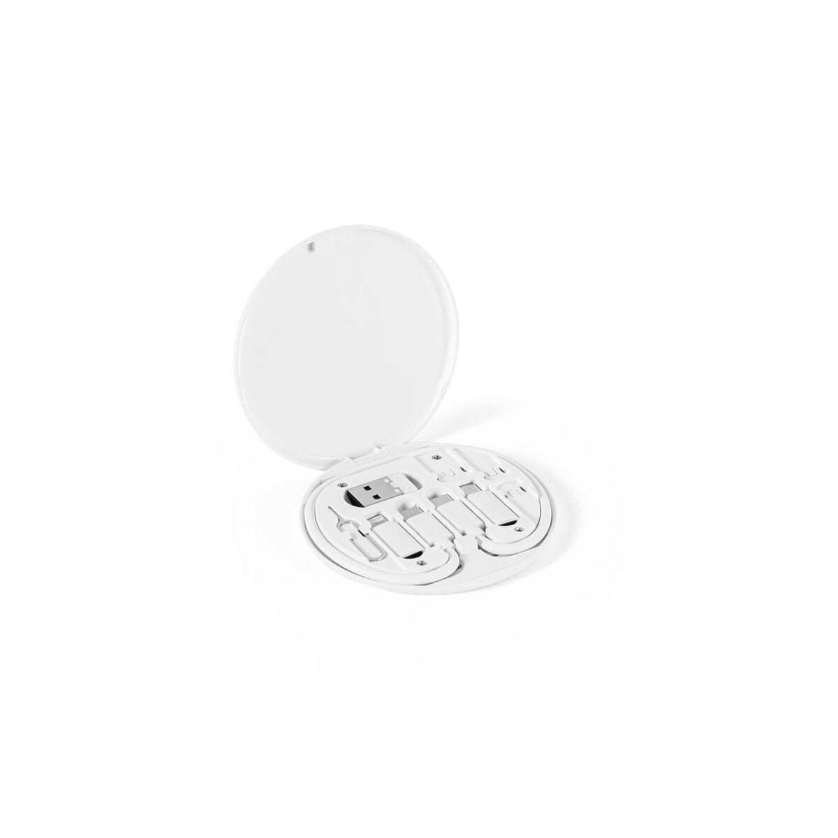 Kable USB z logo – systrom. zestaw kabla i adaptera do superszybkiego ładowania abs pochodzącego z recyklingu (100% rabs) – biały 97187_106 SYSTROM. Zestaw kabla i adaptera do superszybkiego ładowania ABS pochodzącego z recyklingu (100% rABS) - Biały 97187_106