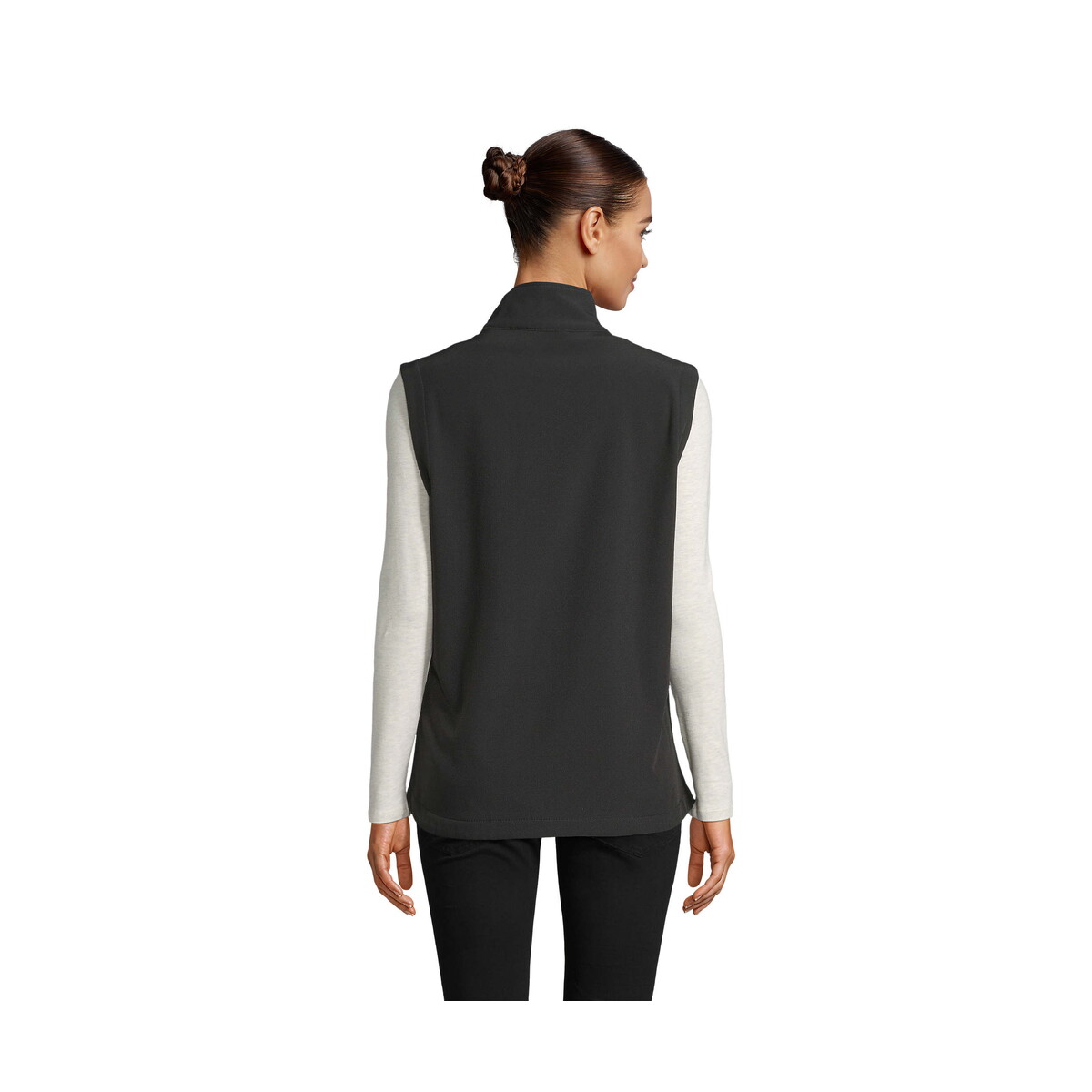 Kamizelki z logo – race bw womensoftshell race bw women – czarny – m s02888-bk-back RACE BW WOMENSOFTSHELL RACE BW WOMEN - Czarny - M s02888-bk-back