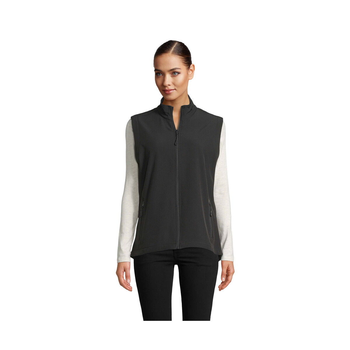 Kamizelki z logo – race bw womensoftshell race bw women – czarny – m s02888-bk RACE BW WOMENSOFTSHELL RACE BW WOMEN - Czarny - M s02888-bk
