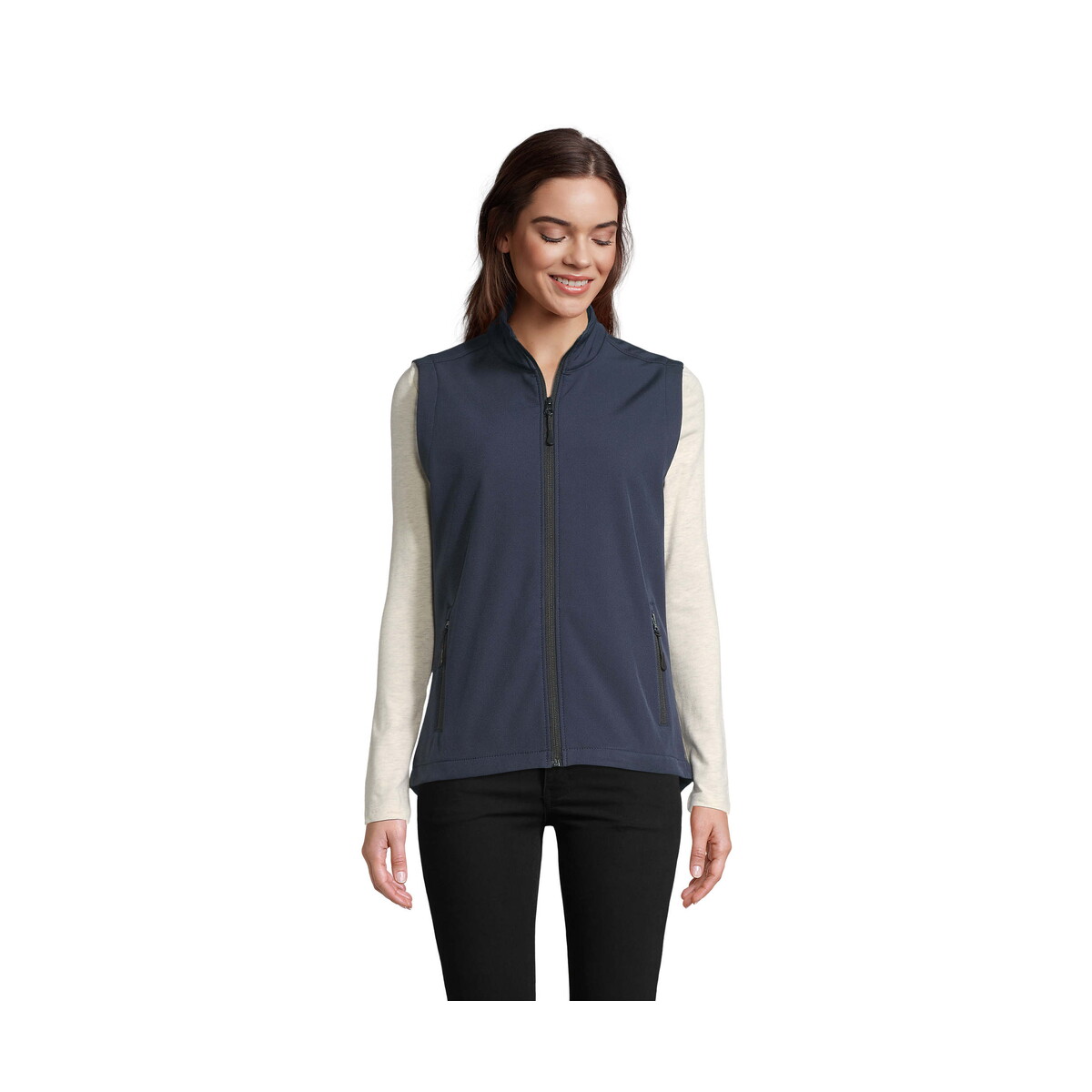 Kamizelki z logo – race bw womensoftshell race bw women – french navy – xl s02888-fn RACE BW WOMENSOFTSHELL RACE BW WOMEN - French Navy - XL s02888-fn