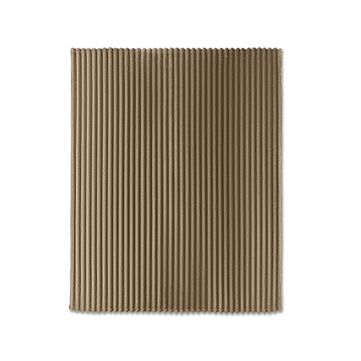 Koce z logo – polarowy koc w paski rpet nieve – khaki mo3184-39-top Polarowy koc w paski RPET NIEVE - khaki mo3184-39-top