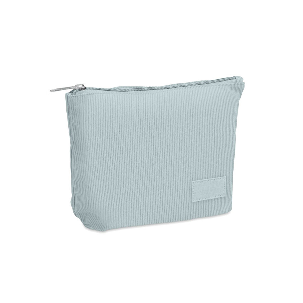 Kosmetyczki z logo – kosmetyczka sztruksowa cordy t – baby blue mo2876-66 Kosmetyczka sztruksowa CORDY T - baby blue mo2876-66