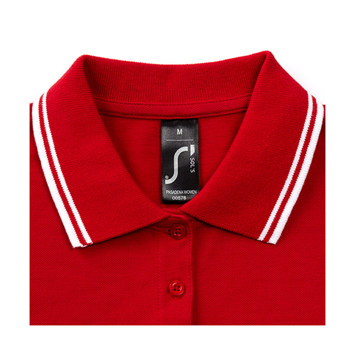 Koszulki polo z logo – pasadena damskie polo 200g pasadena women – roja/blanca – xl s00578-re-picture1 PASADENA damskie polo 200g PASADENA WOMEN - Roja/Blanca - XL s00578-re-picture1