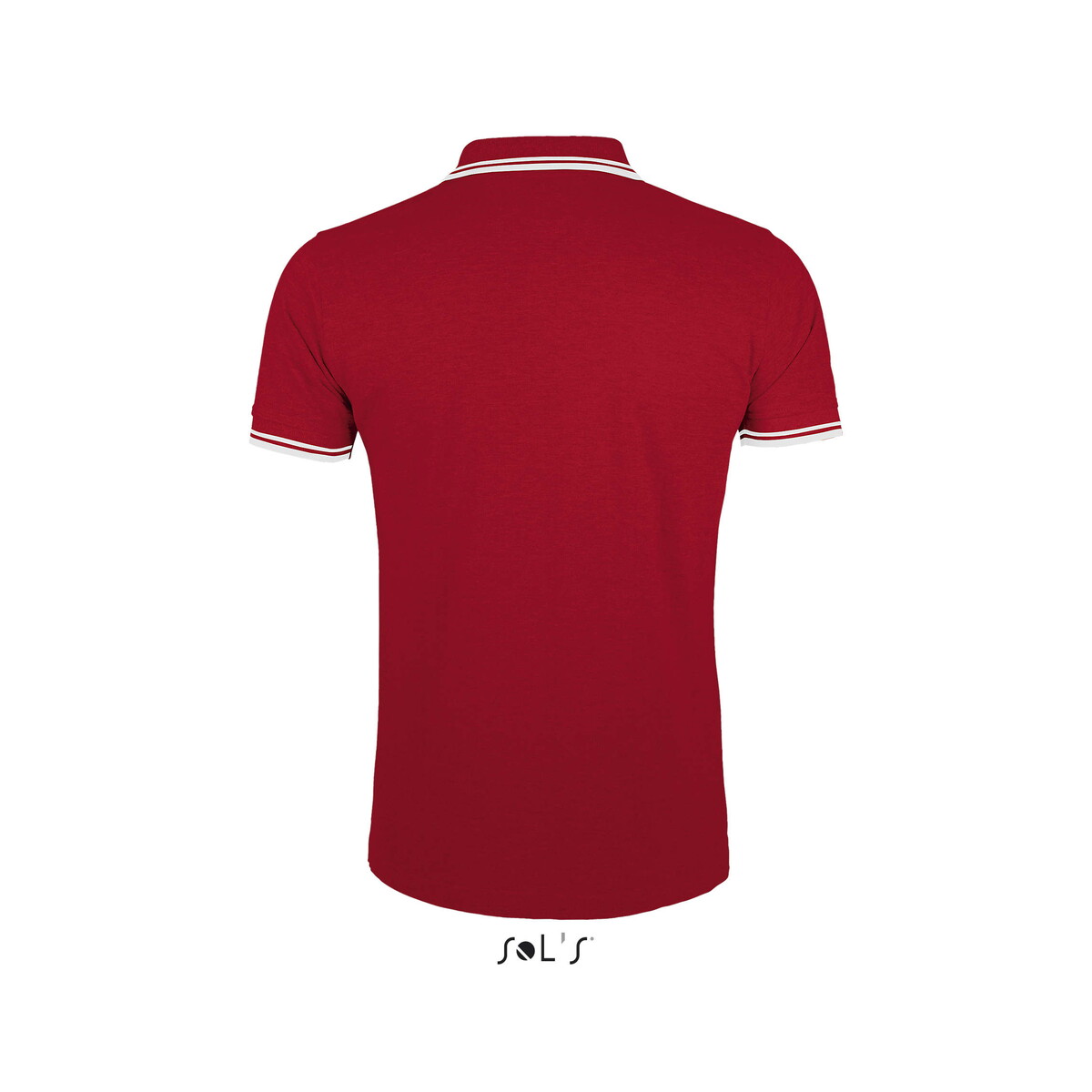 Koszulki polo z logo – pasadena męskie polo 200g pasadena men – rojo/blanco – m s00577-re-back PASADENA męskie polo 200g PASADENA MEN - Rojo/Blanco - M s00577-re-back