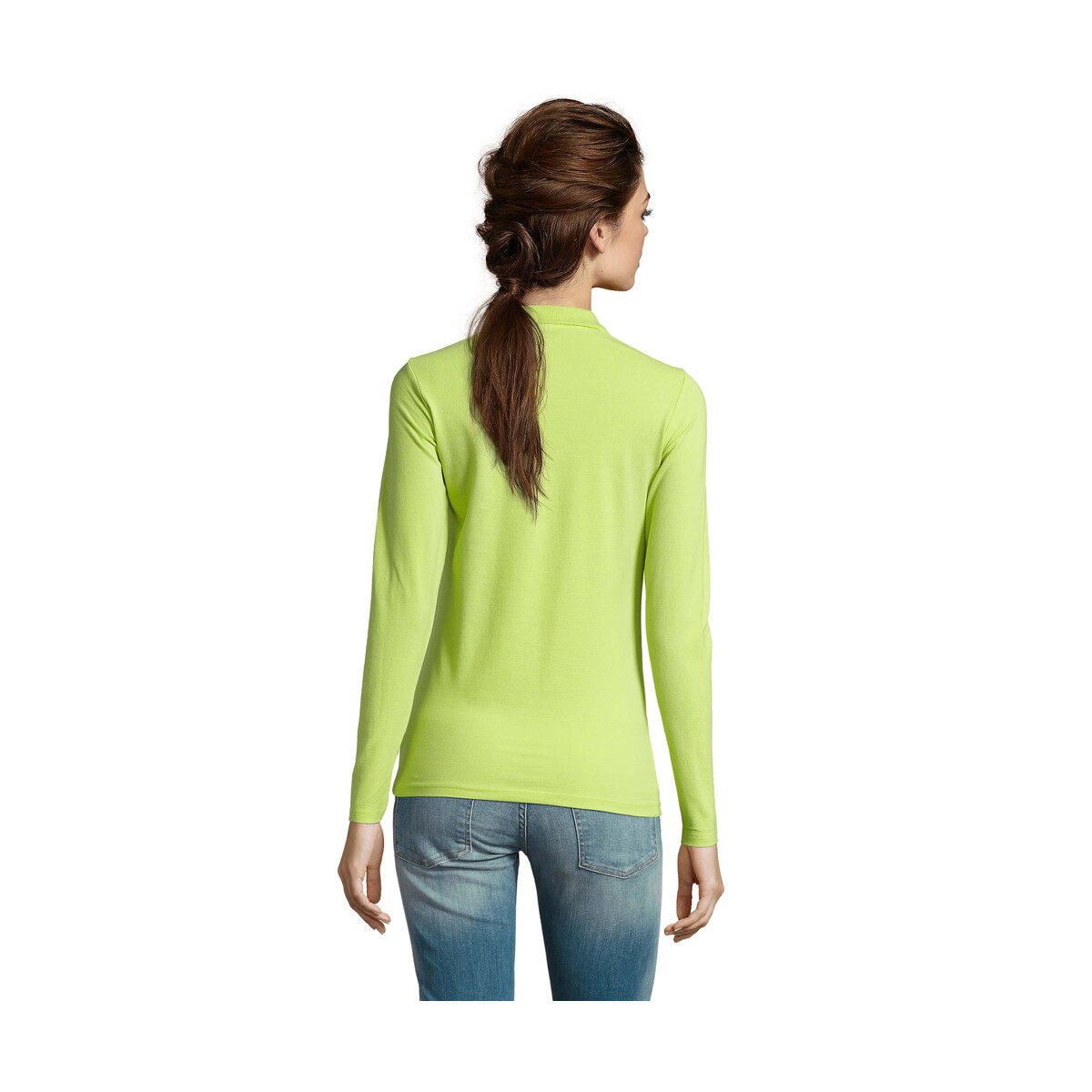 Koszulki polo z logo – perfect damskie lsl polo180 perfect lsl women – apple green – l s02083-ag-back PERFECT Damskie LSL POLO180 PERFECT LSL WOMEN - Apple Green - L s02083-ag-back