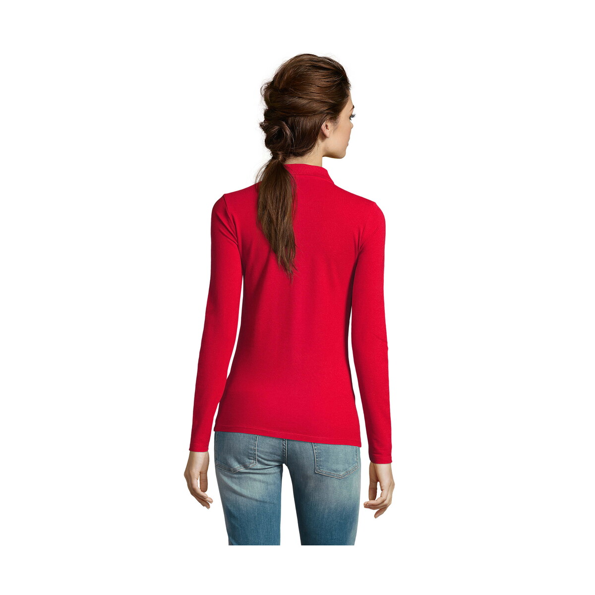 Koszulki polo z logo – perfect damskie lsl polo180 perfect lsl women – czerwona – xxl s02083-rd-back PERFECT Damskie LSL POLO180 PERFECT LSL WOMEN - Czerwona - XXL s02083-rd-back