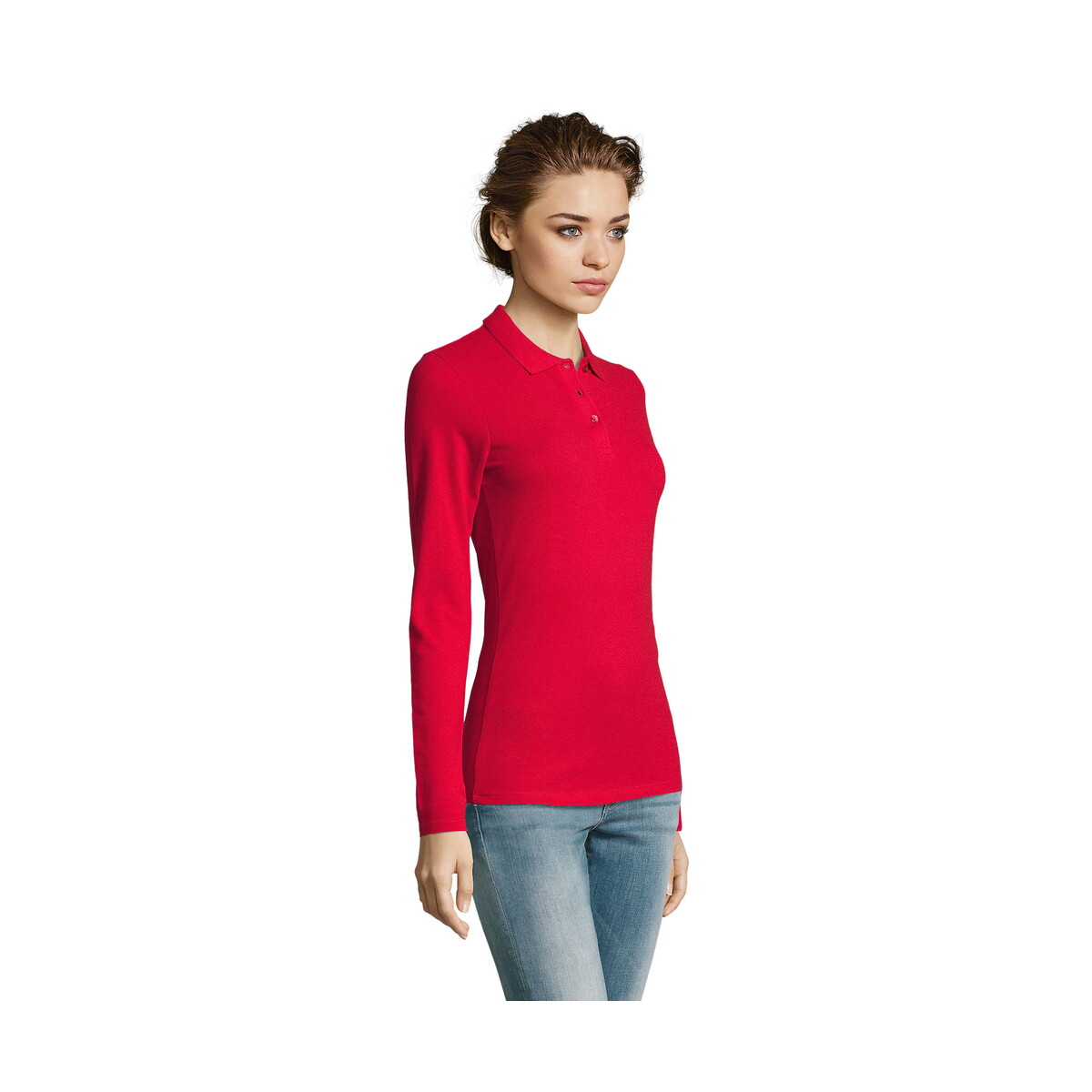 Koszulki polo z logo – perfect damskie lsl polo180 perfect lsl women – czerwona – xxl s02083-rd-side PERFECT Damskie LSL POLO180 PERFECT LSL WOMEN - Czerwona - XXL s02083-rd-side